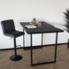 Lizzely Garden & Living Bartafel mangohout zwart Loisa 140x90x95 industrieel mango bar tafel Lizzely Garden & Living Bartafel mangohout zwart Loisa 140x90x95 industrieel mango bar tafel