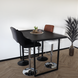 Lizzely Garden & Living Bartafel mangohout zwart Loisa 140x90x95 industrieel mango bar tafel Lizzely Garden & Living Bartafel mangohout zwart Loisa 140x90x95 industrieel mango bar tafel
