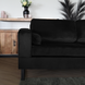 Lizzely Garden & Living Hoekbank design Darsiono 280cm bank zwart velvet loungebank zowel links als rechts bankstel Lizzely Garden & Living Hoekbank design Darsiono 280cm bank zwart velvet loungebank zowel links als rechts bankstel