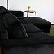 Lizzely Garden & Living Hoekbank design Darsiono 280cm bank zwart velvet loungebank zowel links als rechts bankstel Lizzely Garden & Living Hoekbank design Darsiono 280cm bank zwart velvet loungebank zowel links als rechts bankstel