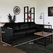 Lizzely Garden & Living Hoekbank design Darsiono 280cm bank zwart velvet loungebank zowel links als rechts bankstel Lizzely Garden & Living Hoekbank design Darsiono 280cm bank zwart velvet loungebank zowel links als rechts bankstel