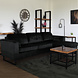 Lizzely Garden & Living Hoekbank design Darsiono 280cm bank zwart velvet loungebank zowel links als rechts bankstel Lizzely Garden & Living Hoekbank design Darsiono 280cm bank zwart velvet loungebank zowel links als rechts bankstel