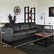 Lizzely Garden & Living Hoekbank design Darsiono 280cm bank grijs velvet loungebank zowel links als rechts bankstel Lizzely Garden & Living Hoekbank design Darsiono 280cm bank grijs velvet loungebank zowel links als rechts bankstel