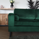 Lizzely Garden & Living Hoekbank design Darsiono 280cm bank donkergroen velvet loungebank zowel links als rechts bankstel Lizzely Garden & Living Hoekbank design Darsiono 280cm bank donkergroen velvet loungebank zowel links als rechts bankstel