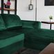 Lizzely Garden & Living Hoekbank design Darsiono 280cm bank donkergroen velvet loungebank zowel links als rechts bankstel Lizzely Garden & Living Hoekbank design Darsiono 280cm bank donkergroen velvet loungebank zowel links als rechts bankstel