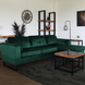 Lizzely Garden & Living Hoekbank design Darsiono 280cm bank donkergroen velvet loungebank zowel links als rechts bankstel Lizzely Garden & Living Hoekbank design Darsiono 280cm bank donkergroen velvet loungebank zowel links als rechts bankstel