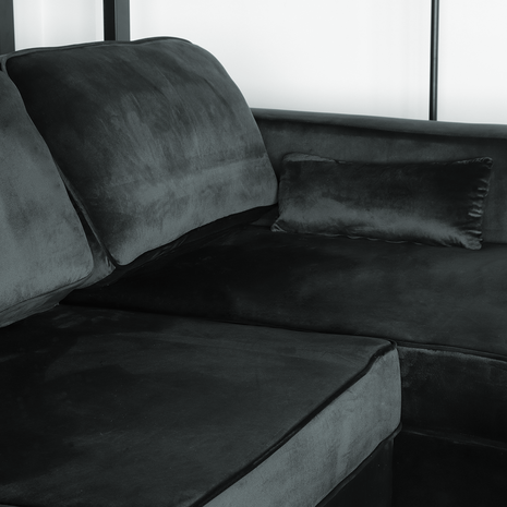 zwarte velvet bank