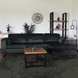 Lizzely Garden & Living Hoekbank design Darsiono 280cm bank antraciet velvet loungebank zowel links als rechts bankstel Lizzely Garden & Living Hoekbank design Darsiono 280cm bank antraciet velvet loungebank zowel links als rechts bankstel