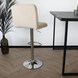 Lizzely Garden & Living Barkruk Anel met rugleuning: beige teddy barstoel Lizzely Garden & Living Barkruk Anel met rugleuning: beige teddy barstoel