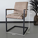 Lizzely Garden & Living Eetkamerstoel met armleuning beige Noor industrieel design eetstoel Lizzely Garden & Living Eetkamerstoel met armleuning beige Noor industrieel design eetstoel
