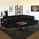 Lizzely Garden & Living Hoekbank design Puckerto 290cm bank velvet zwart hoek loungebank rechts bankstel Lizzely Garden & Living Hoekbank design Puckerto 290cm bank velvet zwart hoek loungebank rechts bankstel