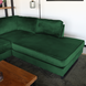 Lizzely Garden & Living Hoekbank design Puckerto 290cm bank velvet donkergroen hoek loungebank rechts bankstel Lizzely Garden & Living Hoekbank design Puckerto 290cm bank velvet donkergroen hoek loungebank rechts bankstel