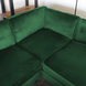 Lizzely Garden & Living Hoekbank design Puckerto 290cm bank velvet donkergroen hoek loungebank rechts bankstel Lizzely Garden & Living Hoekbank design Puckerto 290cm bank velvet donkergroen hoek loungebank rechts bankstel