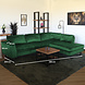 Lizzely Garden & Living Hoekbank design Puckerto 290cm bank velvet donkergroen hoek loungebank rechts bankstel Lizzely Garden & Living Hoekbank design Puckerto 290cm bank velvet donkergroen hoek loungebank rechts bankstel