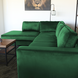 Lizzely Garden & Living Hoekbank design Puckerto 290cm bank velvet donkergroen hoek loungebank links bankstel Lizzely Garden & Living Hoekbank design Puckerto 290cm bank velvet donkergroen hoek loungebank links bankstel