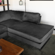 Lizzely Garden & Living Hoekbank design Puckerto 290cm bank velvet antraciet hoek loungebank rechts bankstel Lizzely Garden & Living Hoekbank design Puckerto 290cm bank velvet antraciet hoek loungebank rechts bankstel