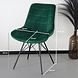 Lizzely Garden & Living Eetkamerstoel Lux donkergroen velvet eetstoel industrieel Lizzely Garden & Living Eetkamerstoel Lux donkergroen velvet eetstoel industrieel