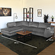 Lizzely Garden & Living Hoekbank design Puckerto 290cm bank velvet grijs hoek loungebank links bankstel Lizzely Garden & Living Hoekbank design Puckerto 290cm bank velvet grijs hoek loungebank links bankstel