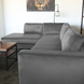 Lizzely Garden & Living Hoekbank design Puckerto 290cm bank velvet grijs hoek loungebank links bankstel Lizzely Garden & Living Hoekbank design Puckerto 290cm bank velvet grijs hoek loungebank links bankstel