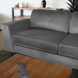 Lizzely Garden & Living Hoekbank design Puckerto 290cm bank velvet grijs hoek loungebank rechts bankstel Lizzely Garden & Living Hoekbank design Puckerto 290cm bank velvet grijs hoek loungebank rechts bankstel