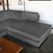 Lizzely Garden & Living Hoekbank design Puckerto 290cm bank velvet grijs hoek loungebank rechts bankstel Lizzely Garden & Living Hoekbank design Puckerto 290cm bank velvet grijs hoek loungebank rechts bankstel