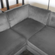 Lizzely Garden & Living Hoekbank design Puckerto 290cm bank velvet grijs hoek loungebank rechts bankstel Lizzely Garden & Living Hoekbank design Puckerto 290cm bank velvet grijs hoek loungebank rechts bankstel