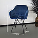 Lizzely Garden & Living Eetkamerstoel met armleuning Lola blauw velvet eetstoel Lizzely Garden & Living Eetkamerstoel met armleuning Lola blauw velvet eetstoel