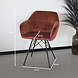 Lizzely Garden & Living Eetkamerstoel met armleuning Lola bruin velvet eetstoel Lizzely Garden & Living Eetkamerstoel met armleuning Lola bruin velvet eetstoel