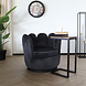 Lizzely Garden & Living Fauteuil Daphne velvet zwart draaibare fauteuil Lizzely Garden & Living Fauteuil Daphne velvet zwart draaibare fauteuil