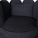 Lizzely Garden & Living Fauteuil Daphne teddy zwart draaibare fauteuil Lizzely Garden & Living Fauteuil Daphne teddy zwart draaibare fauteuil