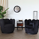 Lizzely Garden & Living Fauteuil Daphne teddy zwart draaibare fauteuil Lizzely Garden & Living Fauteuil Daphne teddy zwart draaibare fauteuil