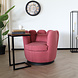 Lizzely Garden & Living Fauteuil Daphne teddy oud roze draaibare fauteuil Lizzely Garden & Living Fauteuil Daphne teddy oud roze draaibare fauteuil