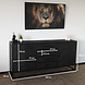 Lizzely Garden & Living Dressoir mangohout visgraat Cody ladekast zwart industrieel 180x85cm duurzaam mango kast Lizzely Garden & Living Dressoir mangohout visgraat Cody ladekast zwart industrieel 180x85cm duurzaam mango kast