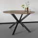 Lizzely Garden & Living Eettafel rond visgraat Ozzy bruin 120cm ronde tafel Lizzely Garden & Living Eettafel rond visgraat Ozzy bruin 120cm ronde tafel