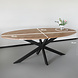 Lizzely Garden & Living Eettafel ovaal visgraat 210cm Obie bruin ovale tafel Lizzely Garden & Living Eettafel ovaal visgraat 210cm Obie bruin ovale tafel