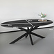 Lizzely Garden & Living Eettafel ovaal visgraat 210cm Obie zwart ovale tafel Lizzely Garden & Living Eettafel ovaal visgraat 210cm Obie zwart ovale tafel