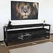 Lizzely Garden & Living TV meubel industrieel mangohout Ilse zwart 180cm tv kast duurzaam mango massief hout tv-meubel Lizzely Garden & Living TV meubel industrieel mangohout Ilse zwart 180cm tv kast duurzaam mango massief hout tv-meubel