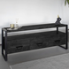 Lizzely Garden & Living TV meubel industrieel mangohout Ilse zwart 150cm tv kast duurzaam mango massief hout tv-meubel Lizzely Garden & Living TV meubel industrieel mangohout Ilse zwart 150cm tv kast duurzaam mango massief hout tv-meubel