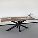 Lizzely Garden & Living Eettafel langwerpig visgraat 220cm Otis bruin langwerpige tafel Lizzely Garden & Living Eettafel langwerpig visgraat 220cm Otis bruin langwerpige tafel