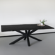 Lizzely Garden & Living Eettafel langwerpig visgraat 220cm Otis zwart langwerpige tafel Lizzely Garden & Living Eettafel langwerpig visgraat 220cm Otis zwart langwerpige tafel