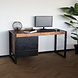 Lizzely Garden & Living Bureau Noah 145cm industrieel duurzaam massief mangohout Lizzely Garden & Living Bureau Noah 145cm industrieel duurzaam massief mangohout