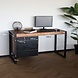 Lizzely Garden & Living Bureau Noah 145cm industrieel duurzaam massief mangohout Lizzely Garden & Living Bureau Noah 145cm industrieel duurzaam massief mangohout