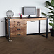 Lizzely Garden & Living Bureau Nicko 145cm industrieel duurzaam massief mangohout Lizzely Garden & Living Bureau Nicko 145cm industrieel duurzaam massief mangohout