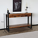 Lizzely Garden & Living Bijzettafel mangohout Vera 120cm met 2 lades industrieel duurzaam massief hout side table Lizzely Garden & Living Bijzettafel mangohout Vera 120cm met 2 lades industrieel duurzaam massief hout side table