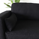 Lizzely Garden & Living Hoekbank design Darsiono 280cm bank zwart teddy loungebank zowel links als rechts bankstel Lizzely Garden & Living Hoekbank design Darsiono 280cm bank zwart teddy loungebank zowel links als rechts bankstel