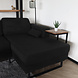 Lizzely Garden & Living Hoekbank design Darsiono 280cm bank zwart teddy loungebank zowel links als rechts bankstel Lizzely Garden & Living Hoekbank design Darsiono 280cm bank zwart teddy loungebank zowel links als rechts bankstel