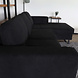 Lizzely Garden & Living Hoekbank design Darsiono 280cm bank zwart teddy loungebank zowel links als rechts bankstel Lizzely Garden & Living Hoekbank design Darsiono 280cm bank zwart teddy loungebank zowel links als rechts bankstel