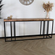 Lizzely Garden & Living Bijzettafel mangohout Don 180cm bruin industrieel side table Lizzely Garden & Living Bijzettafel mangohout Don 180cm bruin industrieel side table
