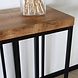 Lizzely Garden & Living Bijzettafel mangohout Don 180cm bruin industrieel side table Lizzely Garden & Living Bijzettafel mangohout Don 180cm bruin industrieel side table