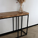 Lizzely Garden & Living Bijzettafel mangohout Don 180cm bruin industrieel side table Lizzely Garden & Living Bijzettafel mangohout Don 180cm bruin industrieel side table
